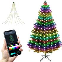 Luzes de corda de árvore de Natal 2win2buy 160 LED IP65 à prova d'água Luzes de corda de árvore de Natal 2win2buy 160 LED IP65 à prova d'água