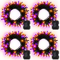 Luzes de corda de Halloween DealBeta Laranja Roxo 4x5m 200 LEDs Luzes de corda de Halloween DealBeta Laranja Roxo 4x5m 200 LEDs