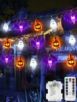 Luzes de corda de Halloween EXF 3D Pumpkin Bat Ghost 30LED