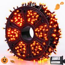 Luzes de corda de Halloween JMEXSUSS 173 pés 500 LED laranja à prova d'água