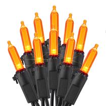 Luzes de corda de Halloween ODETRONIC ORETRONIC Orange 33 pés 100 LED Luzes de corda de Halloween ODETRONIC ORETRONIC Orange 33 pés 100 LED