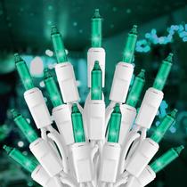 Luzes de corda de Natal Brightown 100 Green Incandescent