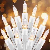 Luzes de corda de Natal Brightown 16m 200 Warm White 120V