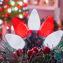 Luzes de corda de Natal Brightown C9 LED 20m 100 lâmpadas Luzes de corda de Natal Brightown C9 LED 20m 100 lâmpadas