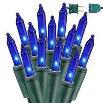 Luzes de corda de Natal BrizLabs Blue 21,2 m 300 incandescentes 120 V Luzes de corda de Natal BrizLabs Blue 21,2 m 300 incandescentes 120 V