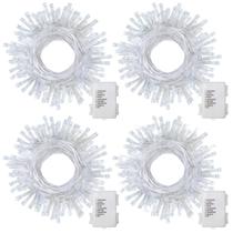 Luzes de corda de Natal DealBeta, pacote com 4, 16,5 pés e 50 LED Luzes de corda de Natal DealBeta, pacote com 4, 16,5 pés e 50 LED