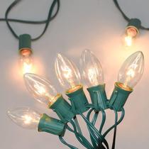 Luzes de corda de Natal GOOTHY C9 7,5 m 26 lâmpadas brancas quentes 120V
