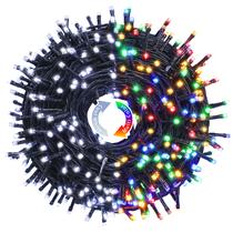 Luzes de corda de Natal JMEXSUSS 250 LED brancas/multicoloridas