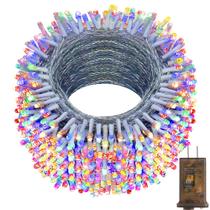Luzes de corda de Natal KNONEW 600 pés 1500 LED multicoloridas Luzes de corda de Natal KNONEW 600 pés 1500 LED multicoloridas