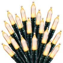 Luzes de corda de Natal LED Minetom 23m 200 LEDs brancos quentes