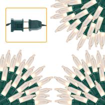 Luzes de corda de Natal LJLNION, 3 conjuntos, 150, branco quente, 10 m, 120 V