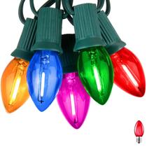 Luzes de corda de Natal Minetom C7 LED 25m multicoloridas Luzes de corda de Natal Minetom C7 LED 25m multicoloridas