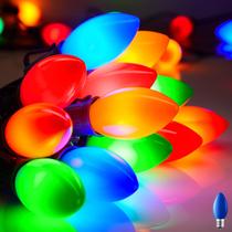Luzes de corda de Natal Minetom C9 LED 7,5 m 25 lâmpadas coloridas