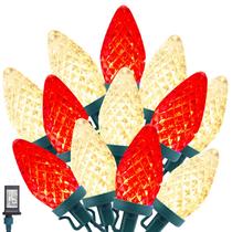 Luzes de corda de Natal Minetom C9 LED 82 pés 100 Outdoor