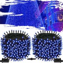 Luzes de corda de Natal OZS 2PACK 50m 400LED azuis internas/externas