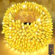 Luzes de corda de Natal SAUIRS 123m 1000 LED branco quente Luzes de corda de Natal SAUIRS 123m 1000 LED branco quente