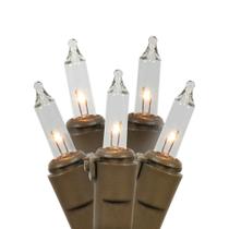 Luzes de corda de Natal Vickerman 50 Clear 7 m Brown Wire