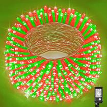 Luzes de corda de Natal Vivideal 99 pés 300 LED vermelho e verde Luzes de corda de Natal Vivideal 99 pés 300 LED vermelho e verde
