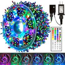 Luzes de corda de Natal Weillsnow 164 pés 500 LED RGB com controle remoto