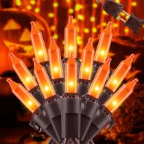 Luzes de corda de Natal YOUNGAR Orange 13 pés 50 Mini Lights