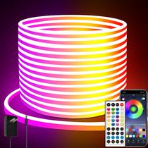 Luzes de corda de néon LED Yeewhale 20m RGB com controle remoto IP65 Luzes de corda de néon LED Yeewhale 20m RGB com controle remoto IP65