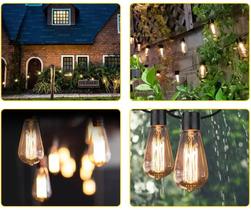 Luzes De Corda Energia Solar Lâmpada De Decoração De Natal