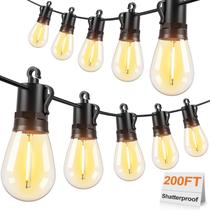 Luzes de corda externas Brightever 61 S14 LED 61m à prova d'água