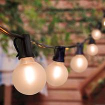 Luzes de corda externas GOOTHY G40 7,6 m 27 LEDs foscos à prova d'água 120V