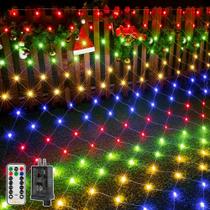 Luzes de corda externas Ollny 10x7 pés 210LED multicoloridas IP67 Luzes de corda externas Ollny 10x7 pés 210LED multicoloridas IP67