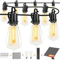 Luzes de corda externas OOLED de 100 pés com 32 lâmpadas inquebráveis