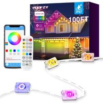 Luzes de corda externas POOFZY 30m RGB+IC IP67 à prova d'água