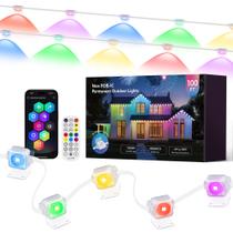 Luzes de corda externas Qunlight 30m RGBIC 66 modos IP67 Luzes de corda externas Qunlight 30m RGBIC 66 modos IP67