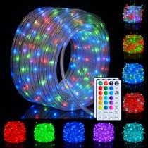 Luzes de corda HAHOME 132 pés à prova d'água ao ar livre 400 LED com controle remoto