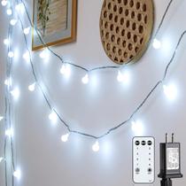 Luzes de corda JOLYMOLY Globe 18m 100 LED Fairy Cool White Luzes de corda JOLYMOLY Globe 18m 100 LED Fairy Cool White