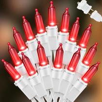 Luzes de corda LAMPHOME 100 Mini LEDs de 6,6 m vermelhas