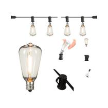 Luzes De Corda LED À Prova D'água Para Exteriores, Reguláveis, Conectáveis, Com Lâmpadas De Luzes De Corda LED À Prova D'água Para Exteriores, Reguláveis, Conectáveis, Com Lâmpadas De