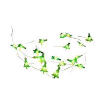 Luzes de Corda LED com 20 LEDs - 2m - Papai Noel e Floco de Neve - Decoração de Natal