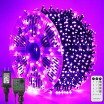 Luzes de corda LED de Halloween WATERGLIDE 1000 roxas 328 pés Luzes de corda LED de Halloween WATERGLIDE 1000 roxas 328 pés