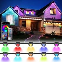 Luzes de corda LED Geodurn 100FT à prova d'água com aplicativo/controle remoto Luzes de corda LED Geodurn 100FT à prova d'água com aplicativo/controle remoto