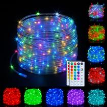 Luzes de corda LED HAHOME 20m 200 LEDs 16 que mudam de cor