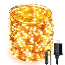Luzes de corda LED Moobibear Ultra Long 50m 500 LEDs brancos quentes