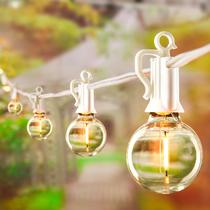 Luzes de corda LED para exteriores Brightown 18m com lâmpadas G40 Luzes de corda LED para exteriores Brightown 18m com lâmpadas G40