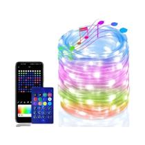 Luzes de Corda LED RGB com Controle Remoto Bluetooth - 20m, 10m ou 5m - WS2812B