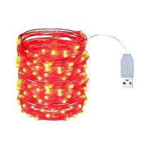 Luzes De Corda LED USB À Prova D'água 5/10/20M Fio De Prata Luzes De Fadas Para Decoração De Festa