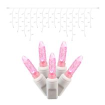 Luzes de corda LED Vickerman 9 pés 70 luzes rosa M5, pacote com 6 Luzes de corda LED Vickerman 9 pés 70 luzes rosa M5, pacote com 6