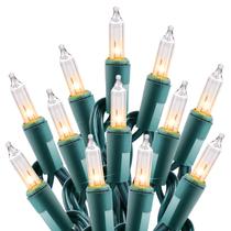 Luzes de Cordão de Natal Minetom - 100 LEDs, 7,6m, Incandescentes