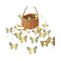 Luzes De Cordão Em Forma De Borboleta 6M 40LEDs, Lâmpada Noturna De Fadas Para Decoração De Quarto,