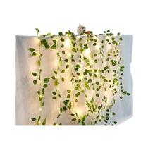 Luzes De Cordão Em Forma De Folha Verde, Alimentadas Por Bateria, Guirlanda De Fadas Para Decoração