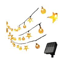 Luzes De Cordão LED À Prova d'Água Com Cristais Solares Para Decoração De Jardim, Pátio, Festa, Luzes De Cordão LED À Prova d'Água Com Cristais Solares Para Decoração De Jardim, Pátio, Festa,