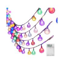Luzes De Cordão LED À Prova d'Água Em Forma De Bola De Cristal, Alimentadas Por Bateria, 8 Modos Luzes De Cordão LED À Prova d'Água Em Forma De Bola De Cristal, Alimentadas Por Bateria, 8 Modos
